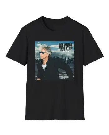 Bon Jovi Do What You Can Portrait Unisex Softstyle T-Shirt