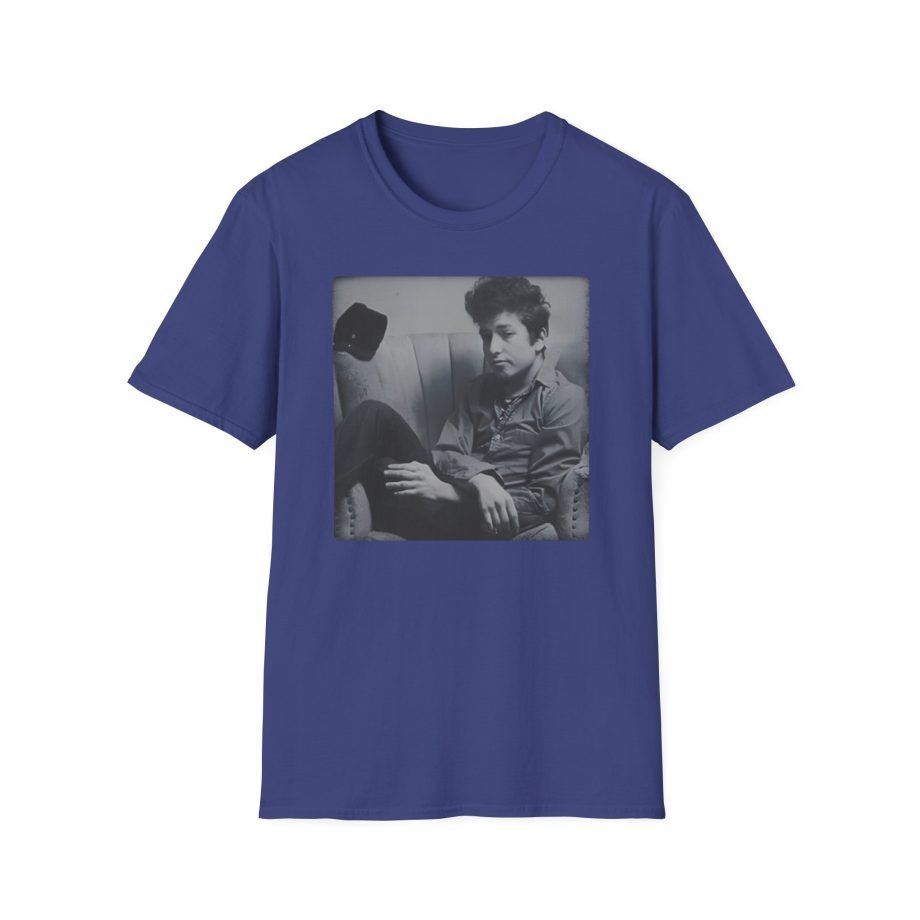 Bob Dylan Chair Portrait Unisex Softstyle T-Shirt