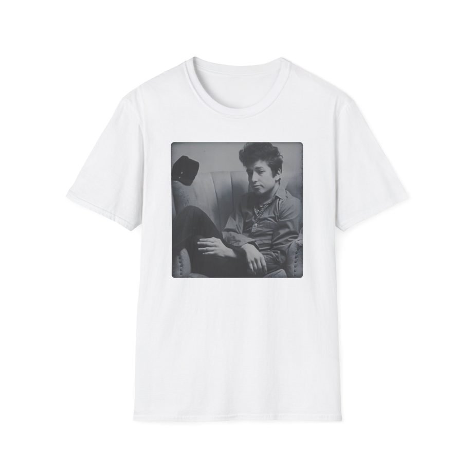 Bob Dylan Chair Portrait Unisex Softstyle T-Shirt