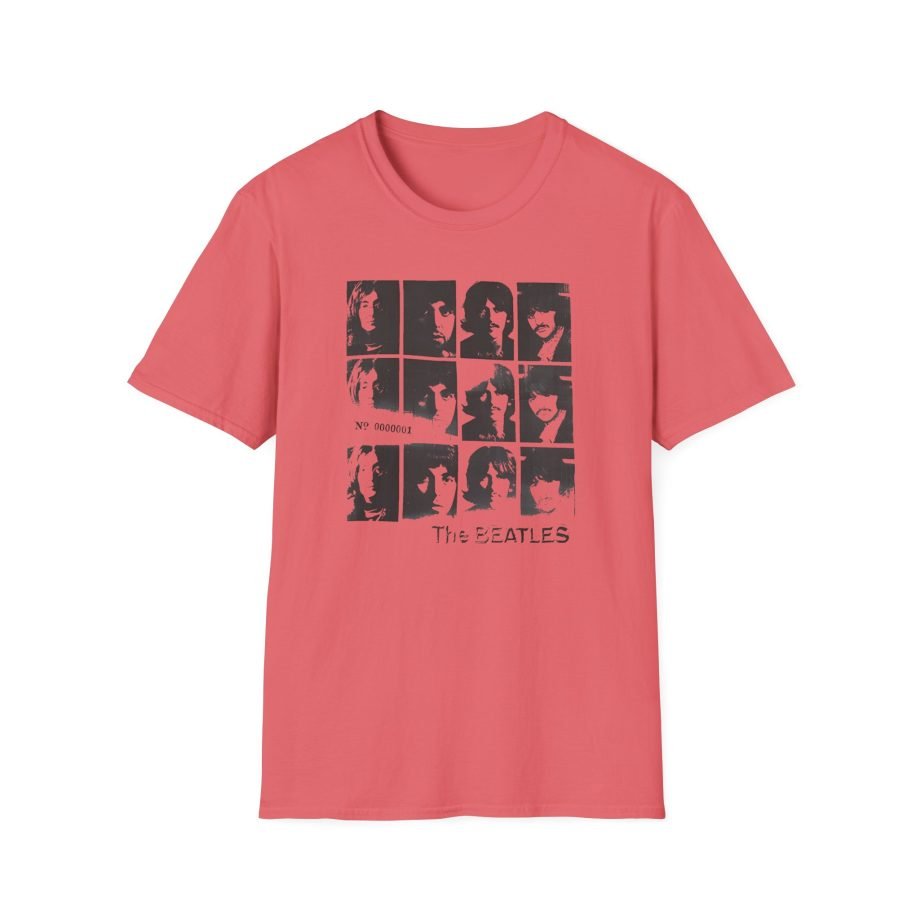 The Beatles Album Distressed Grid Unisex Softstyle T-Shirt