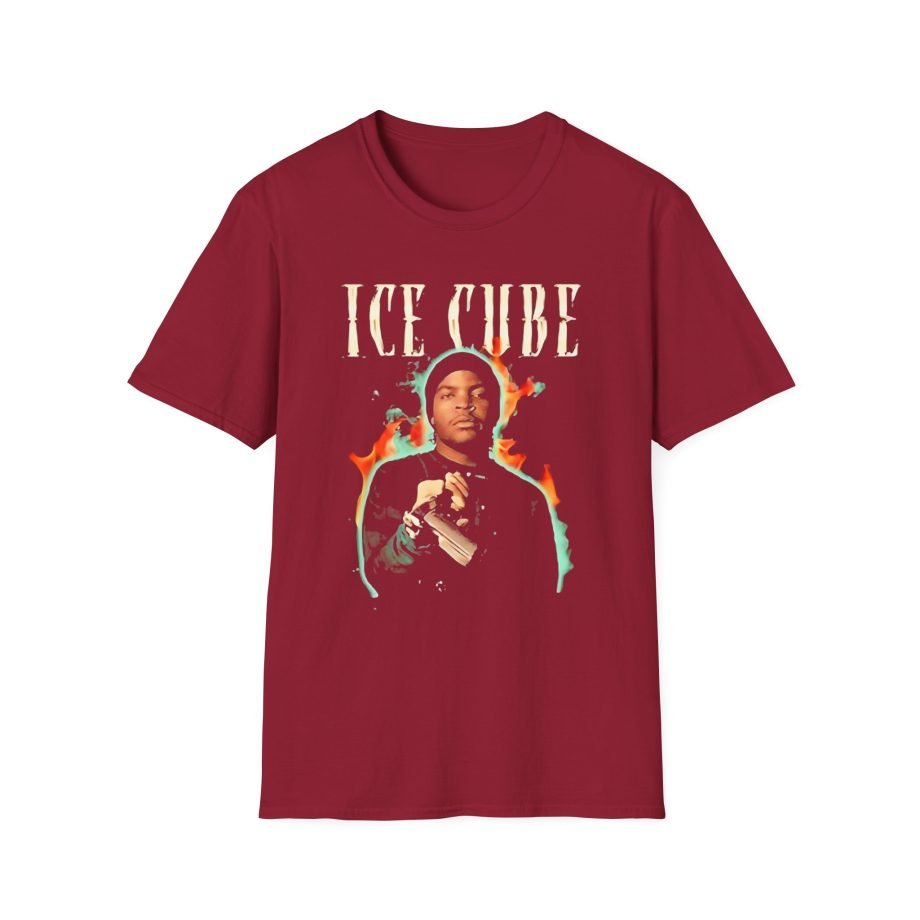 Ice Cube Chrome Flames Unisex Softstyle T-Shirt