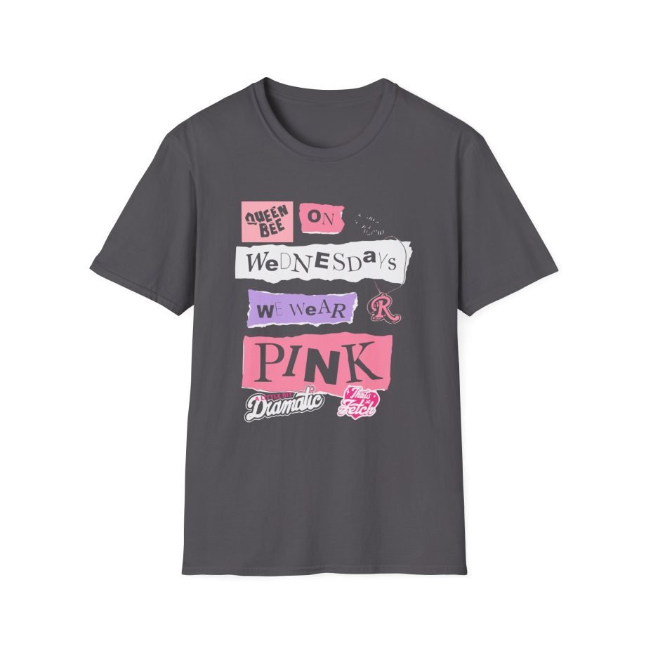 Amc Mean Girl On Wednesdays We Wear Pink Unisex Softstyle T-Shirt