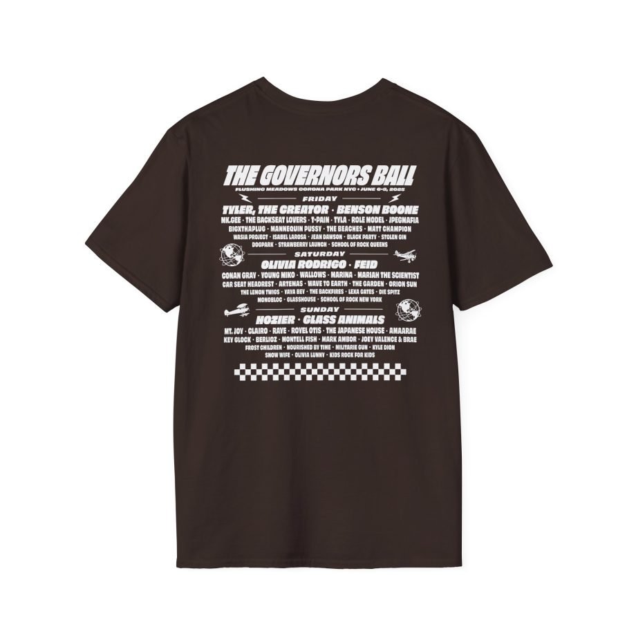 Gov Ball Gbny Liberty Skull Unisex Softstyle T-Shirt