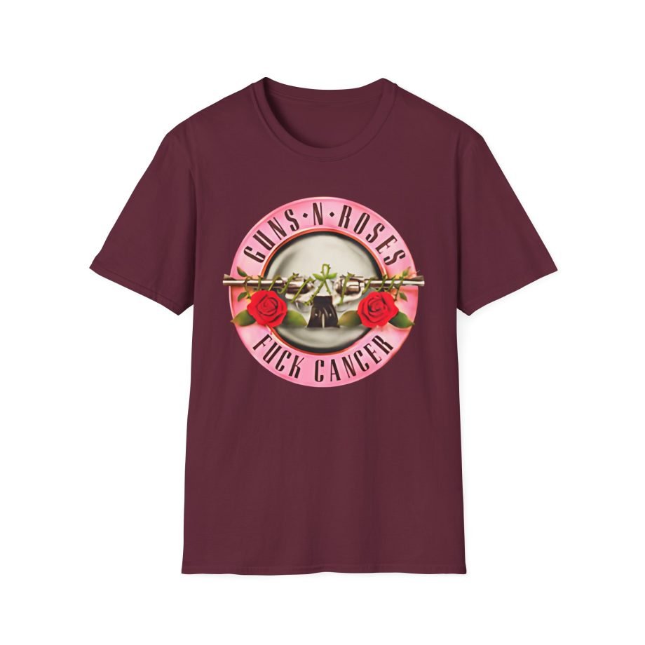 Guns N Roses Fuck Breast Cancer Unisex Softstyle T-Shirt
