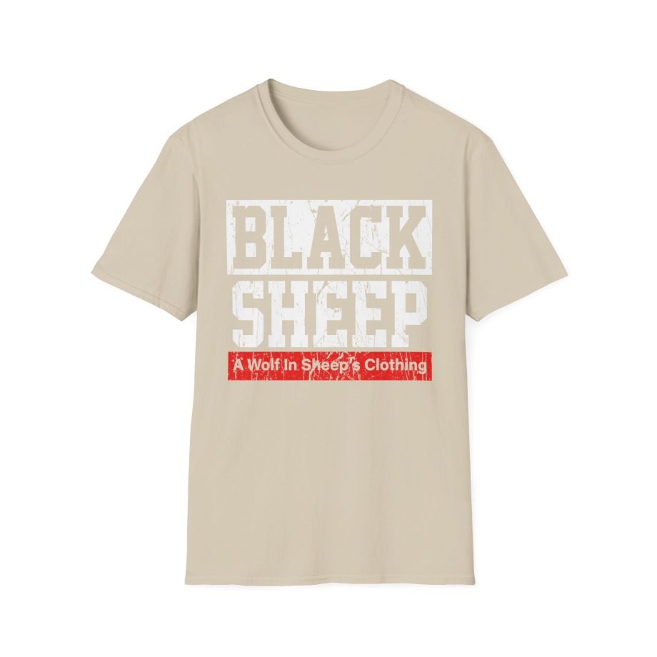 Black Sheep Wolf In Sheep's Unisex Softstyle T-Shirt