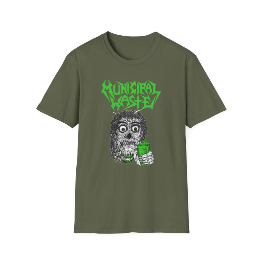 Municipal Waste Beer Zombie Unisex Softstyle T-Shirt