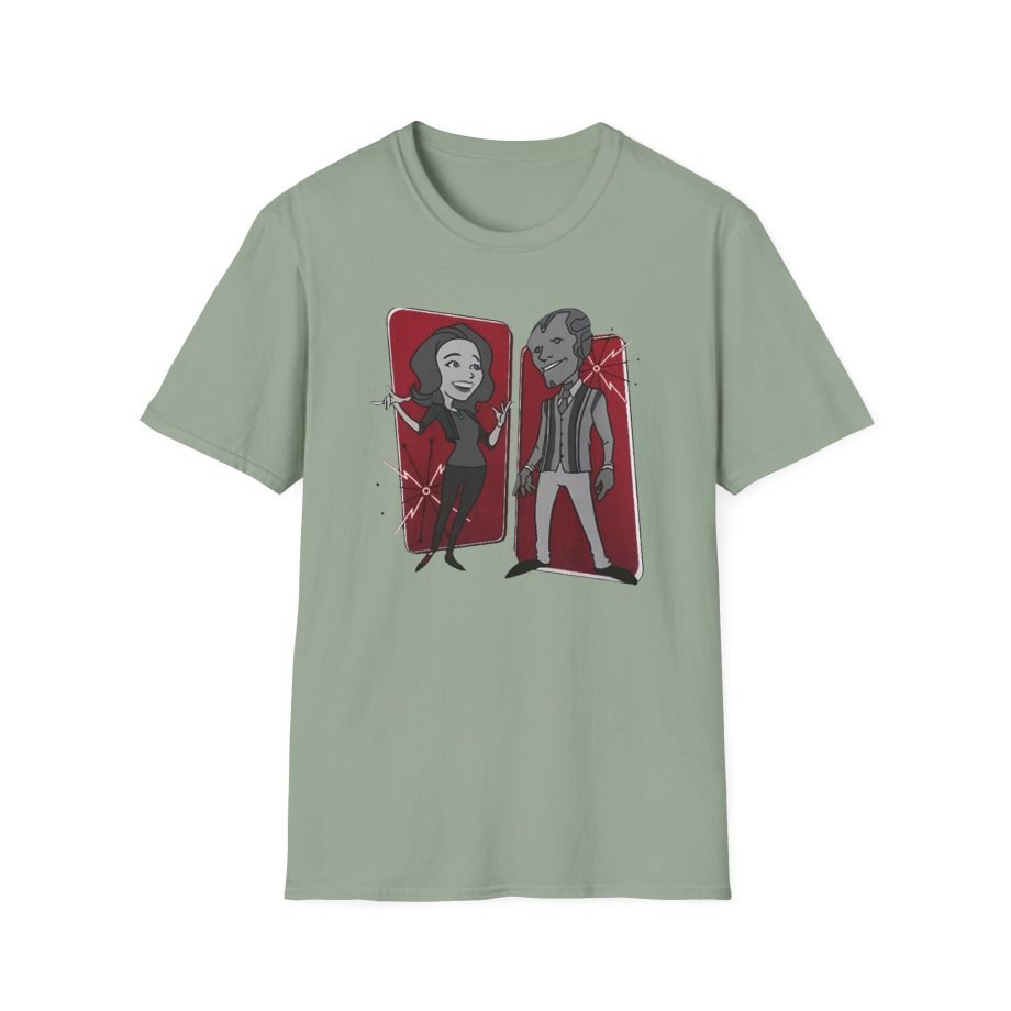 Marvel Wandavision Retro Panels Unisex Softstyle T-Shirt