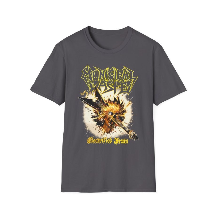 Municipal Waste Electrified Brain Unisex Softstyle T-Shirt