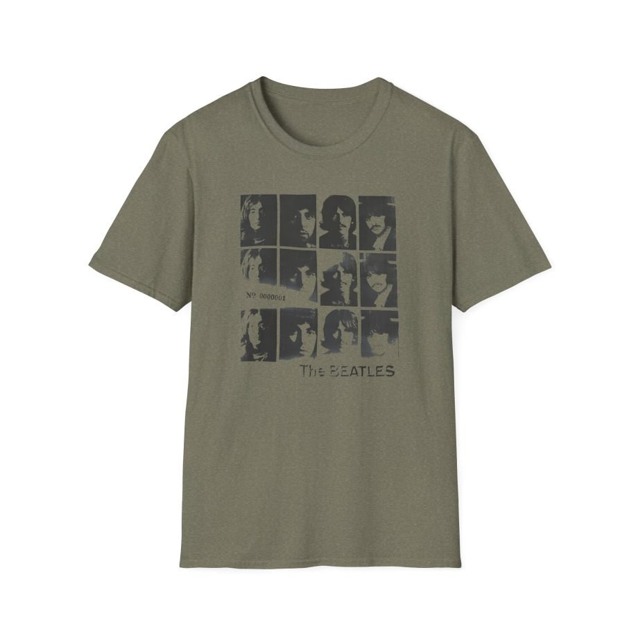 The Beatles Album Distressed Grid Unisex Softstyle T-Shirt