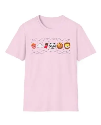 Harlow and Popcorn Emoji Unisex Softstyle T-Shirt