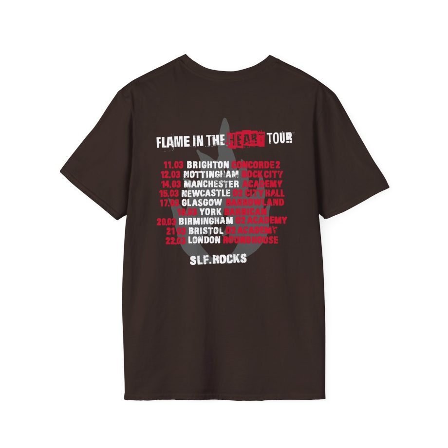 Stiff Little Fingers Flame In The Heart Tour Unisex Softstyle T-Shirt