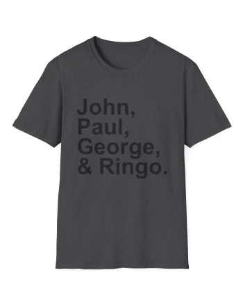 The Beatles John, Paul, George, Ringo Unisex Softstyle T-Shirt
