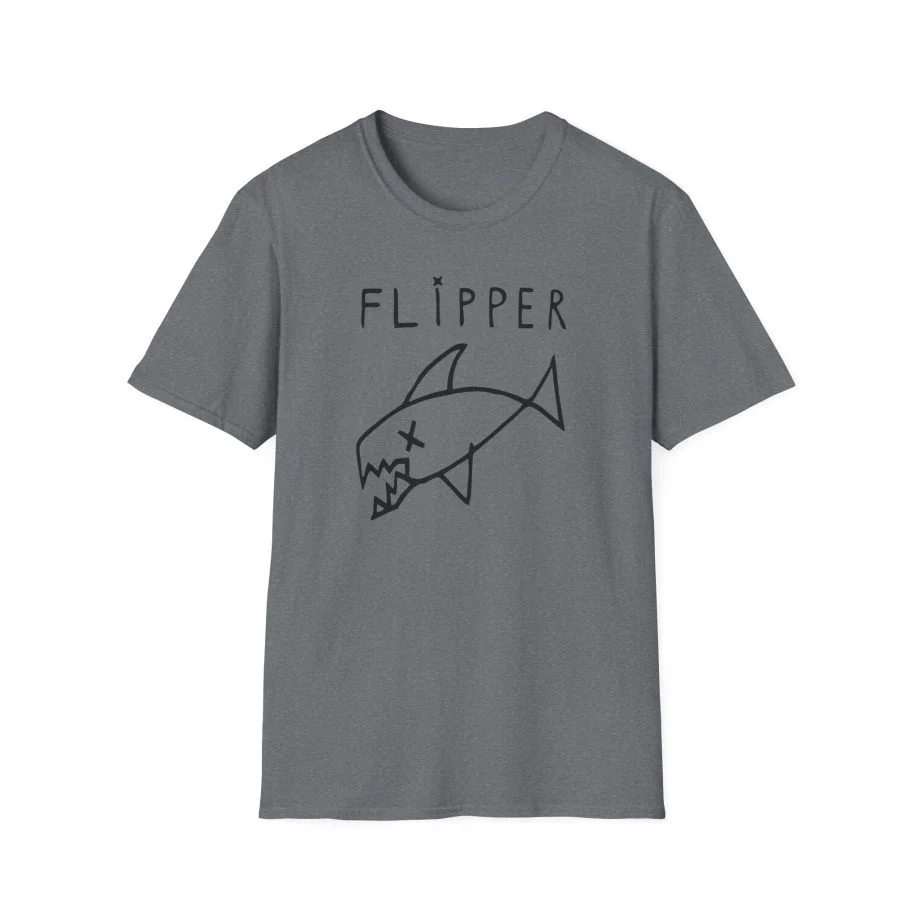 Flipper Long Fish Unisex Softstyle T-Shirt