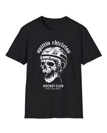 Spittin Chiclets Hockey Club Skul Unisex Softstyle T-Shirt