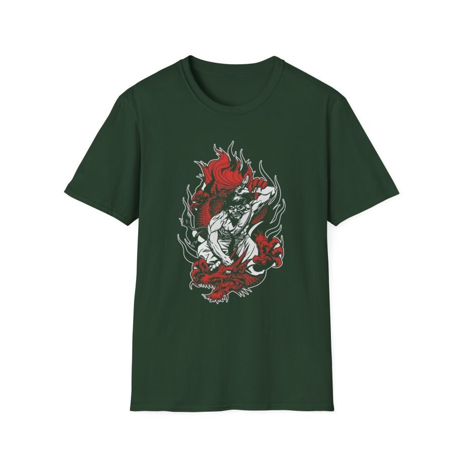 100 Demons Samurai Dragon Unisex Softstyle T-Shirt