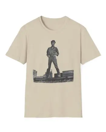 Bob Dylan Rooftop Photo Unisex Softstyle T-Shirt