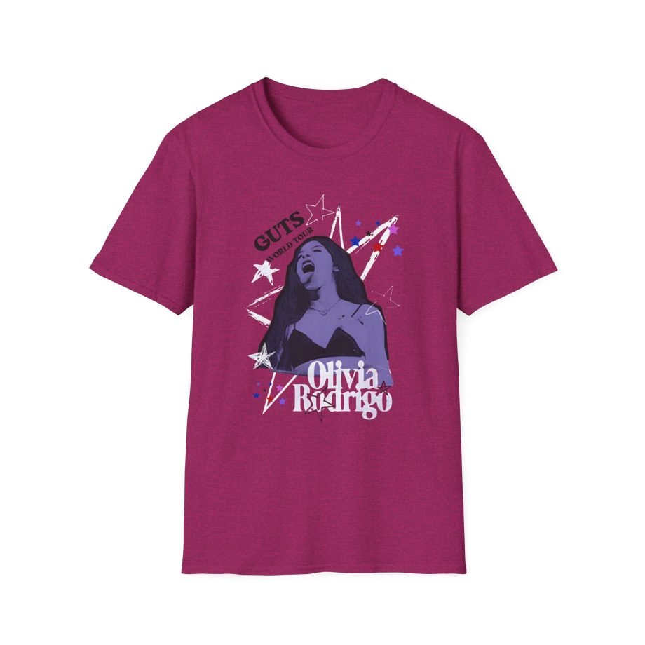 Olivia Rodrigo GUTS world tour unisex softstyle t-shirt