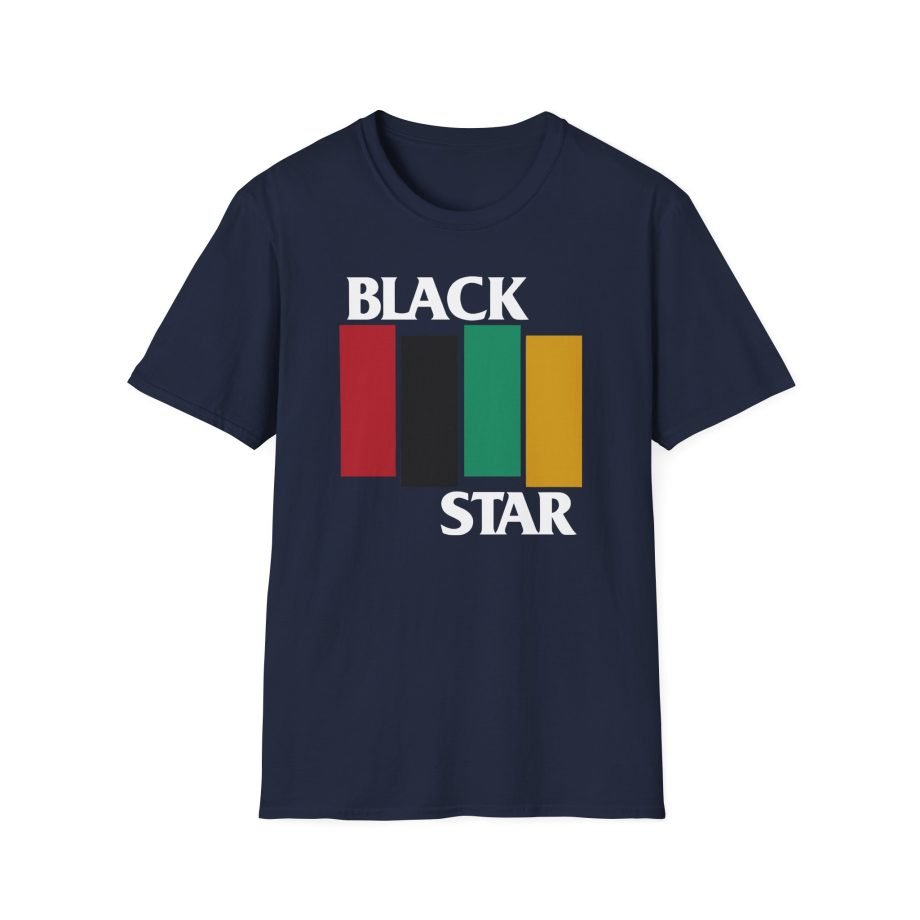 Black Star Flag Unisex Softstyle T-Shirt