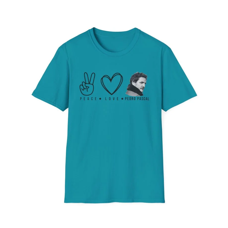 Peace Love Pedro Pascal Unisex Softstyle T-Shirt