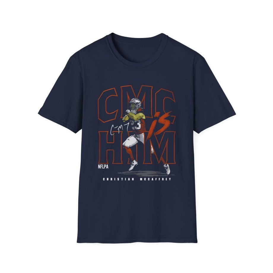 Christian Mccaffrey CMC Is Him Unisex Softstyle T-Shirt