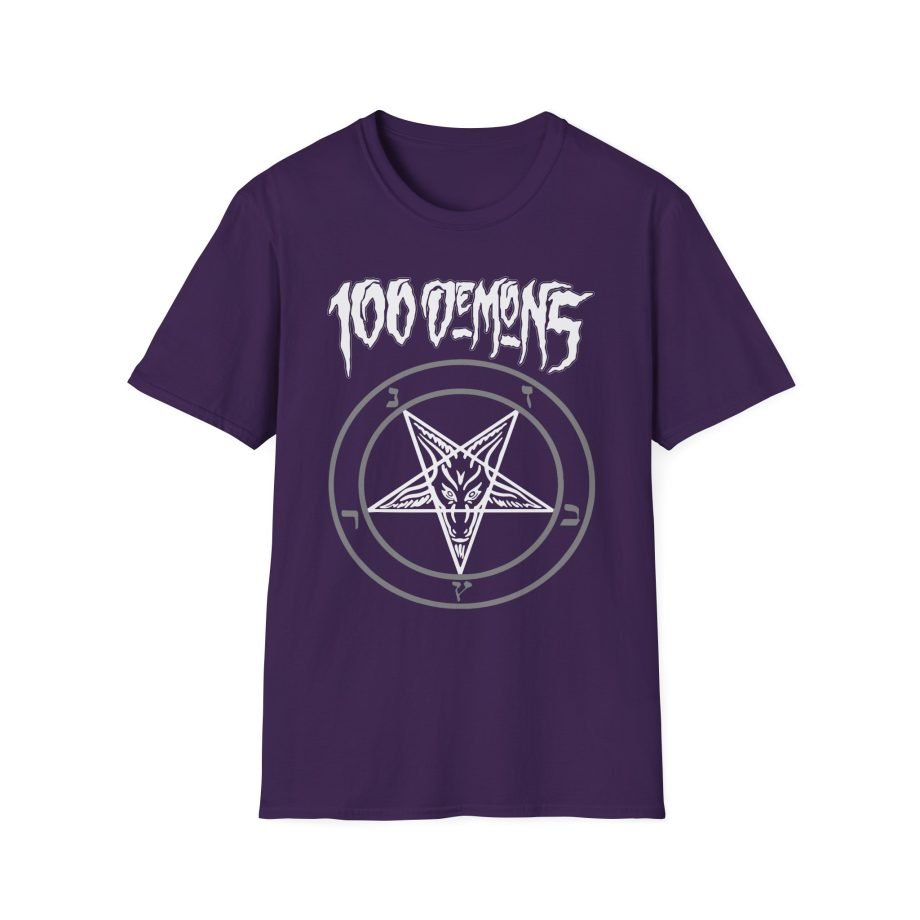 100 Demons Pentagram Unisex Softstyle T-Shirt