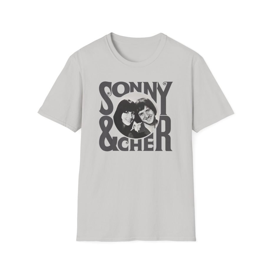 Sonny & Cher Retro Logo Unisex Softstyle T-Shirt