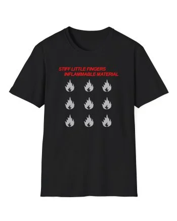 Stiff Little Fingers Inflammable Material Unisex Softstyle T-Shirt