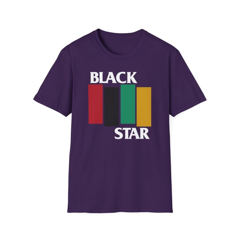 Black Star Flag Unisex Softstyle T-Shirt