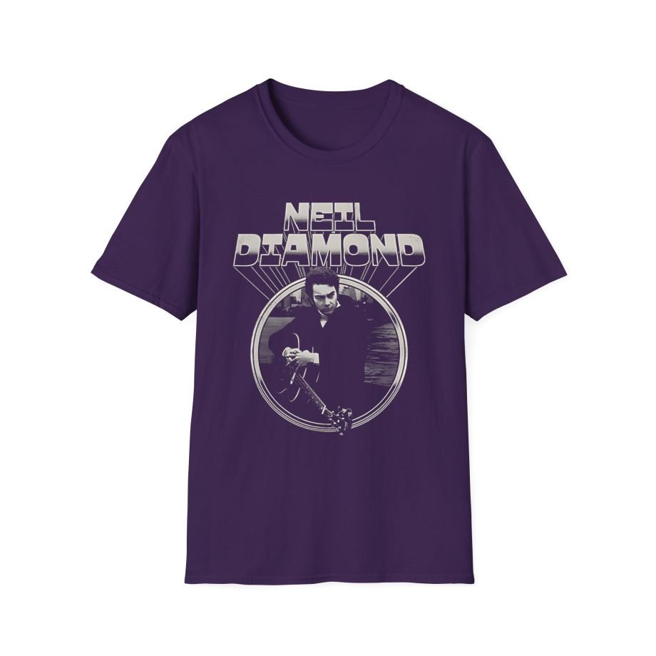 Neil Diamond Chrome Guitar Unisex Softstyle T-Shirt