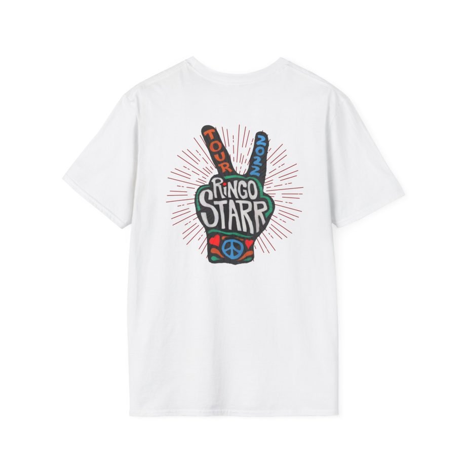 Ringo Starr Peace Illustration Unisex Softstyle T-Shirt