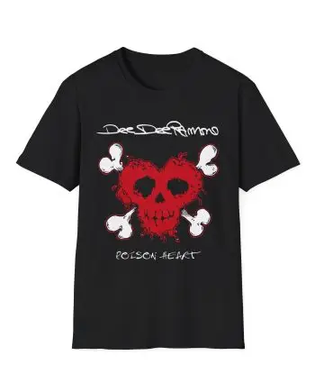 Ramones Distressed Poison Heart Unisex Softstyle T-Shirt