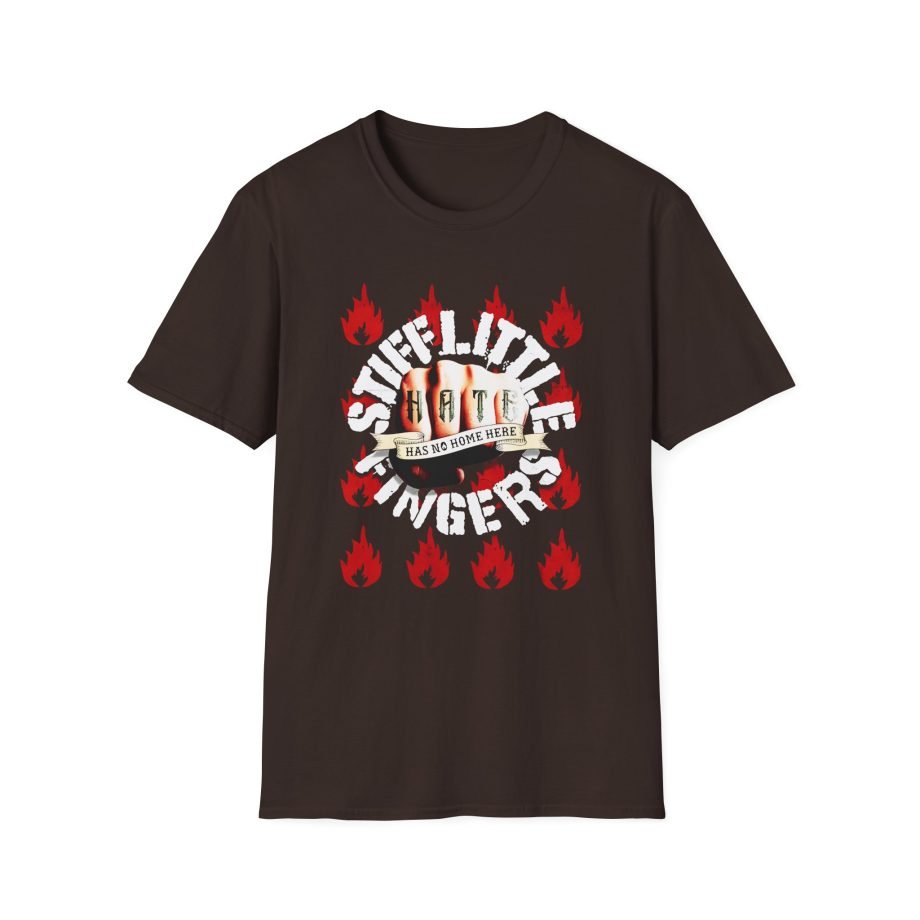 Stiff Little Fingers Hate Has No Home Here Unisex Softstyle T-Shirt