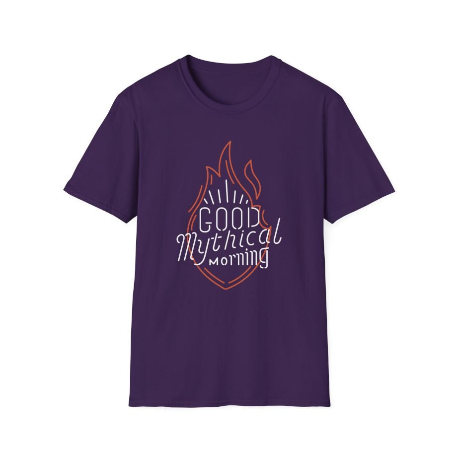 Good Mythical Morning Neon Sign unisex softstyle t-shirt