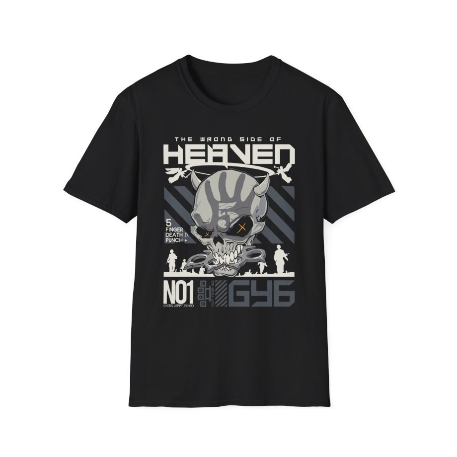 Five Finger Death Punch N01 Wrong Side of Heaven Anniversary Unisex Softstyle T-Shirt