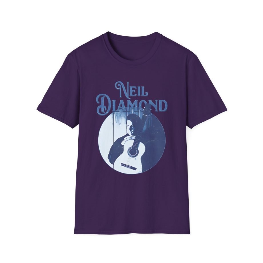 Neil Diamond Circle Guitar  Unisex Softstyle T-Shirt