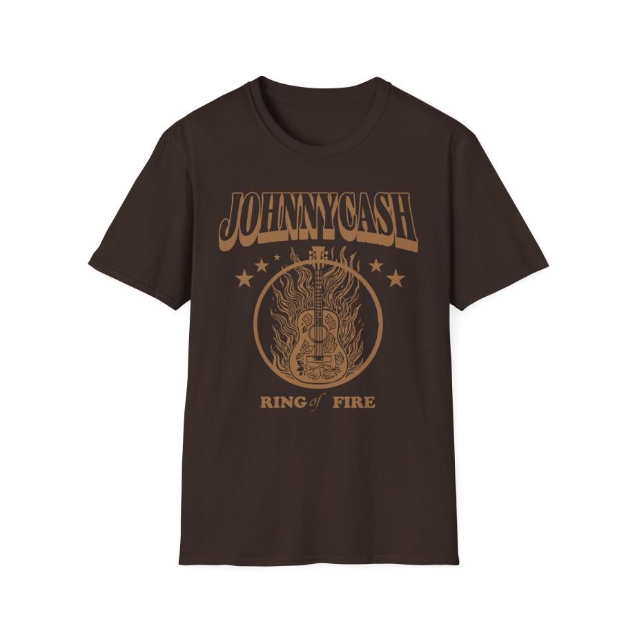 Johnny Cash Guitar Ring of Fire Unisex Softstyle T-Shirt