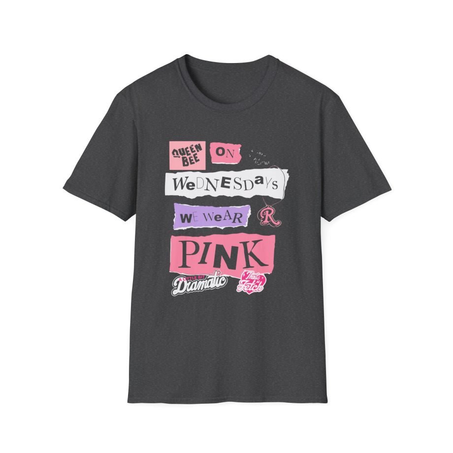 Amc Mean Girl On Wednesdays We Wear Pink Unisex Softstyle T-Shirt