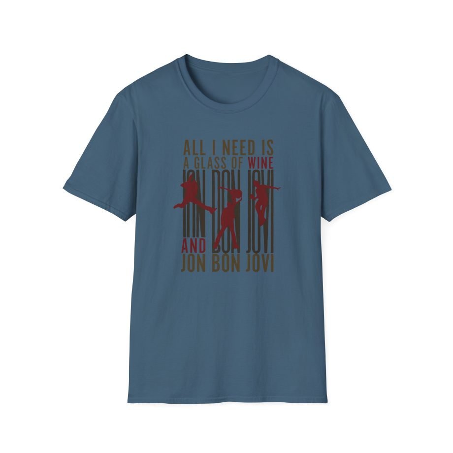 Bon Jovi Wine Silhouette Unisex Softstyle T-Shirt