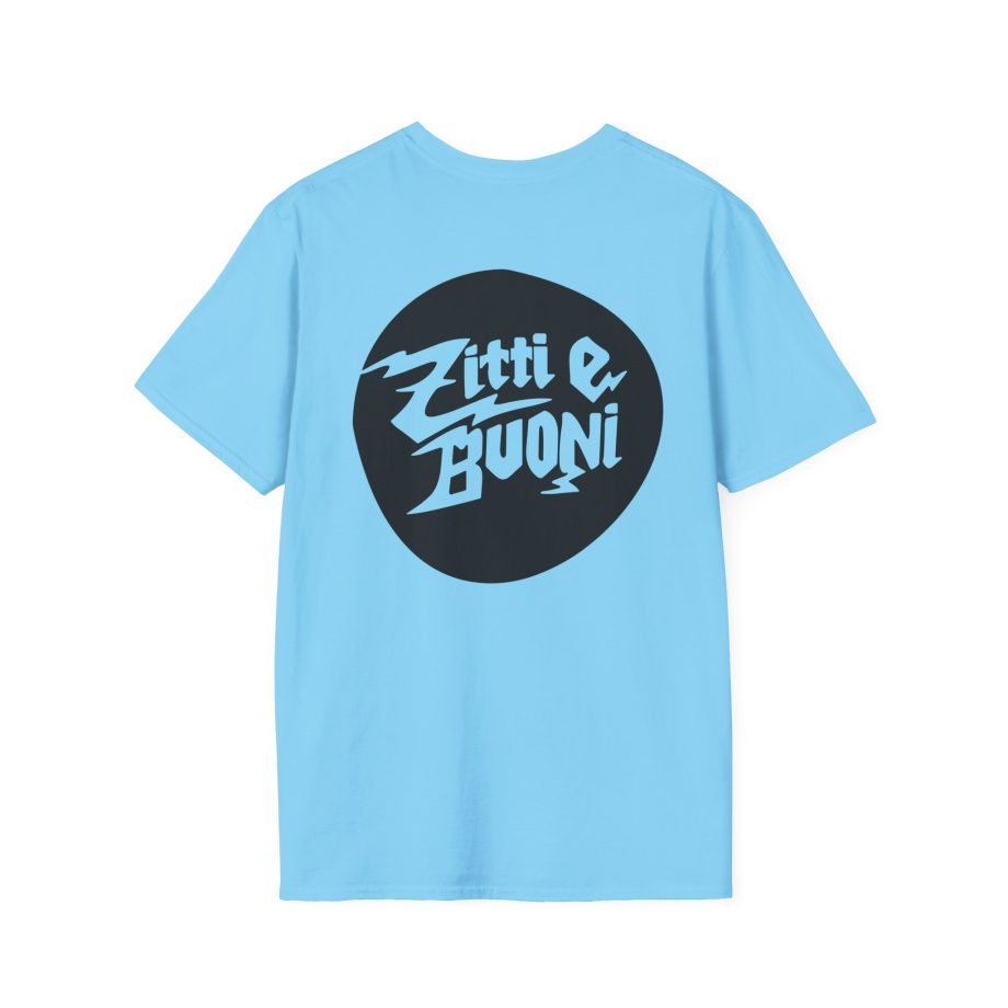 Maneskin Pocket Logo & Zitti e Buoni Circle Unisex Softstyle T-Shirt