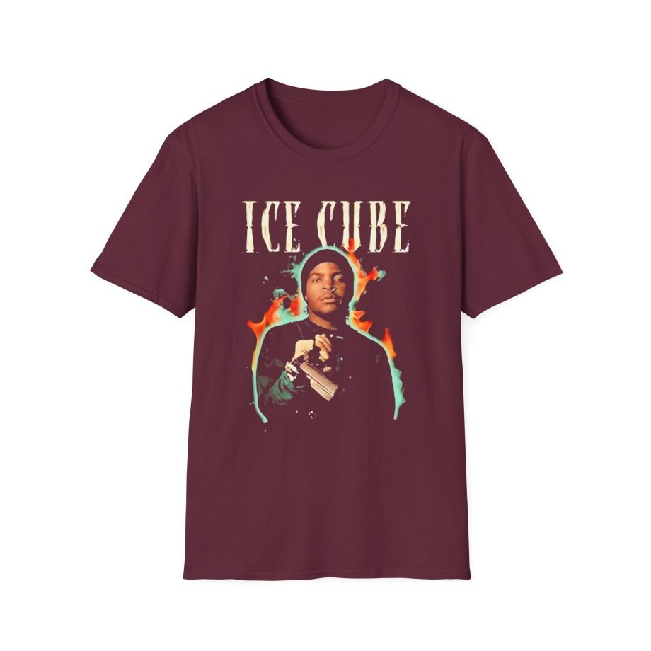 Ice Cube Chrome Flames Unisex Softstyle T-Shirt