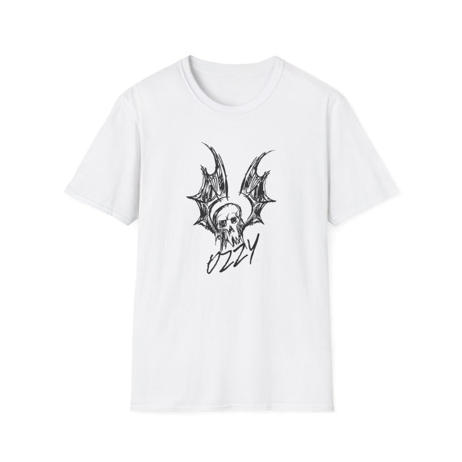 Ozzy Osbourne Bat Sketch Unisex Softstyle T-Shirt