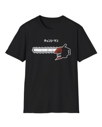 Chainsaw Man Flaming Unisex Softstyle T-Shirt