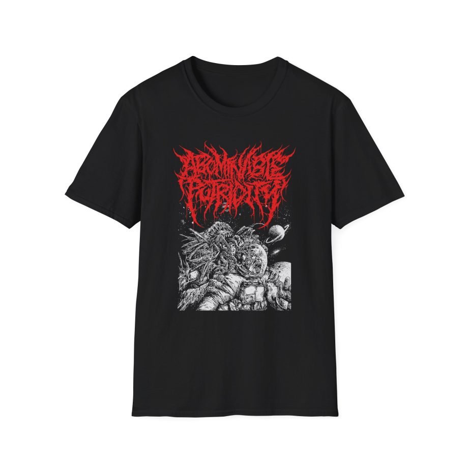 Abominable Putridity The Last Astronaut Red Logo Unisex Softstyle T-Shirt