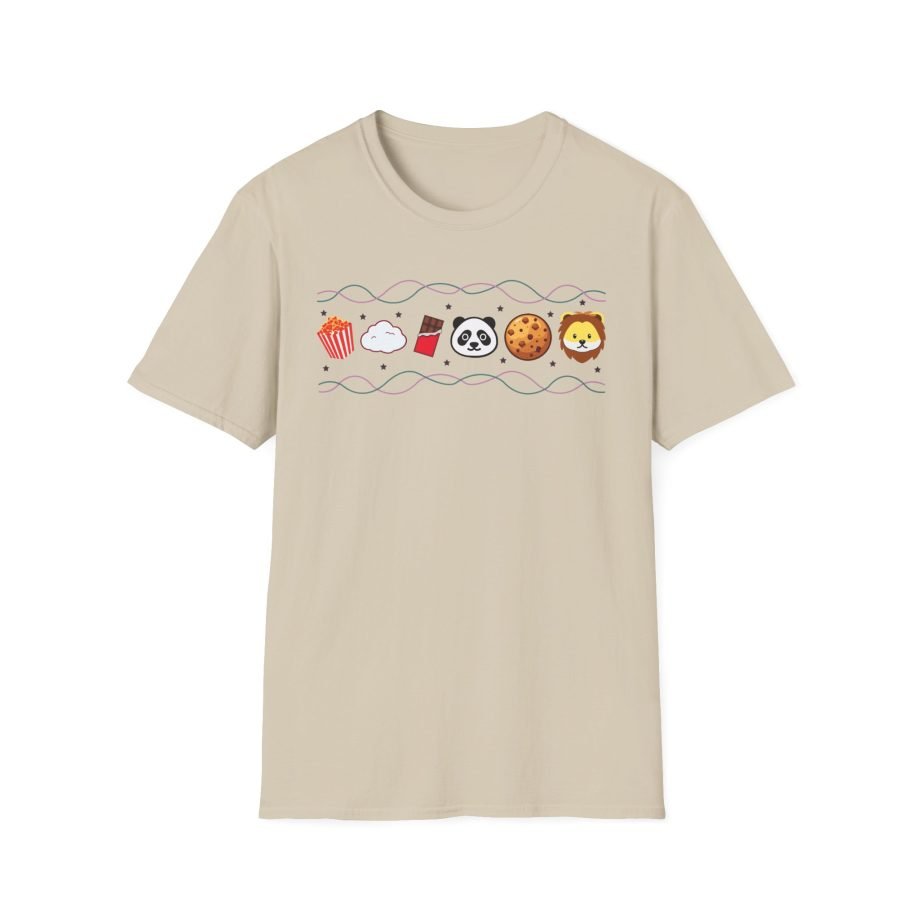 Harlow and Popcorn Emoji Unisex Softstyle T-Shirt