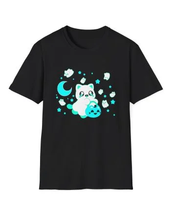 Aphmau Ghost Cat Unisex Softstyle T-Shirt