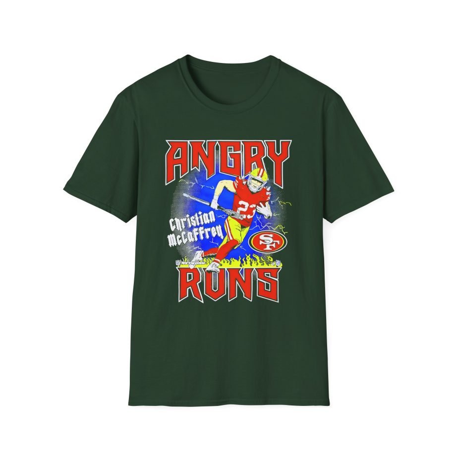 Christian Mccaffrey Angry Runs Unisex Softstyle T-Shirt