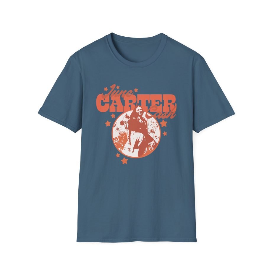 Johnny Cash June Carter Cash Portrait unisex softstyle t-shirt