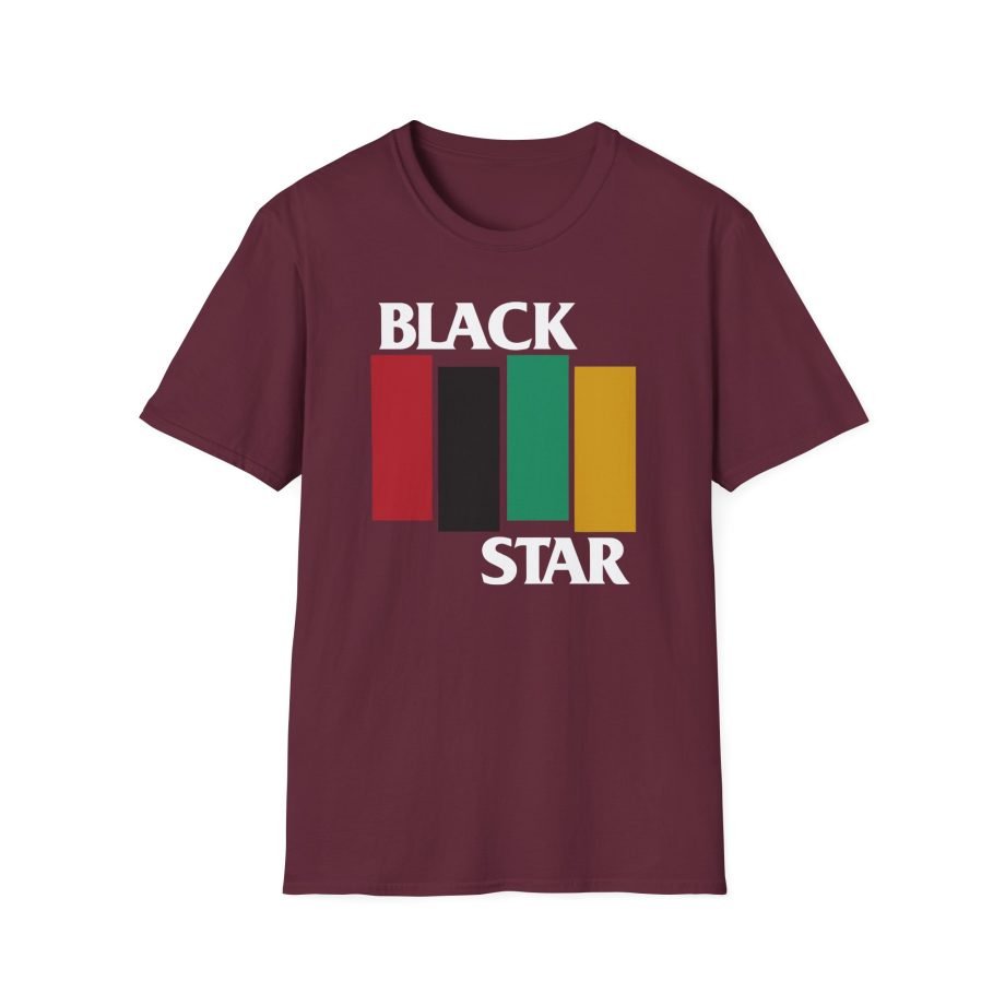 Black Star Flag Unisex Softstyle T-Shirt