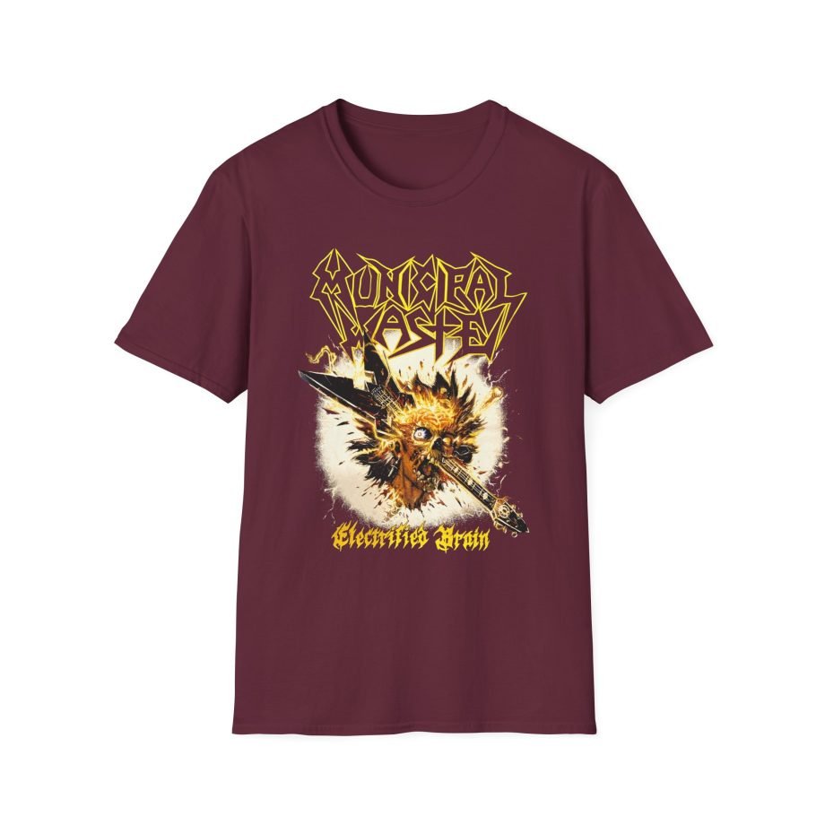 Municipal Waste Electrified Brain Unisex Softstyle T-Shirt
