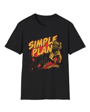 Simple Plan Tiger 1999 Unisex Softstyle T-Shirt